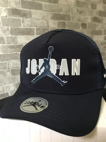 조던 JORDAN 점프맨 로고 스냅백 메쉬 캡 네이비