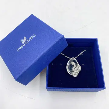 SWAROVSKI 스와로브스키 목걸이 뱀 물방울 박스 있음