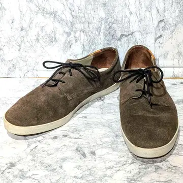 라코스테 헬스장 스웨이드 신발 스니커즈 브라운 26.5cm