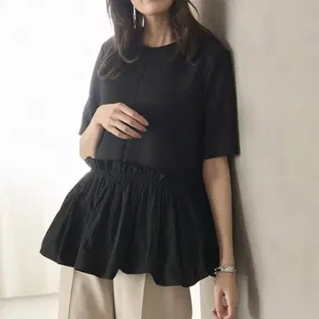 Mila Owen 밀라 오웬 도킹 페플럼 탑 블라우스