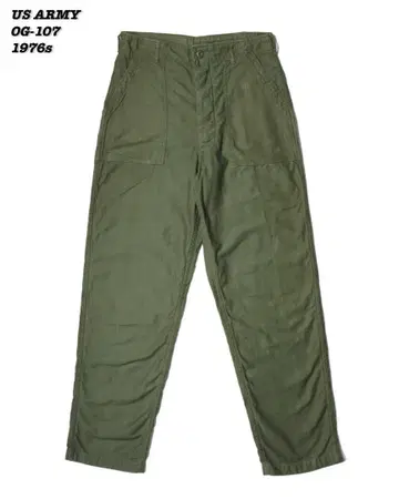 US ARMY OG-107 유틸리티 트라우저 1976s