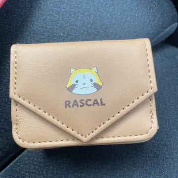 RASCAL 동물 캐릭터 미니 지갑 베이지