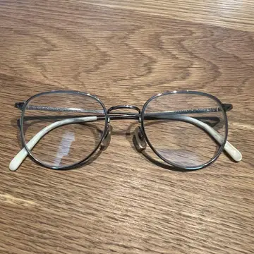 KANEKO OPTICAL 라운드 안경 실버 뷰티 앤 유스