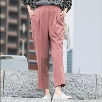 미사용 새상품 팬츠 우츠쿠 실루엣 DRY 테이퍼드 팬츠