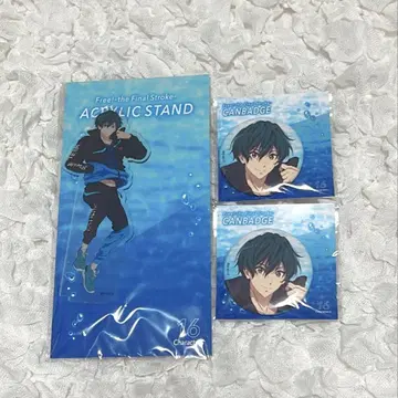 Free! FS 오동나무 이쿠야 아크릴 스탠드 캔뱃지