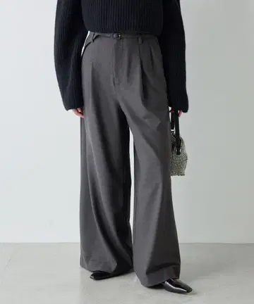 새상품급 23AW 개럴개런트 벨트 와이드 팬츠 size0 S