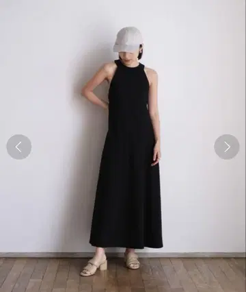 AKTE 홀터넥 티셔츠 원피스 블랙 사이즈 1