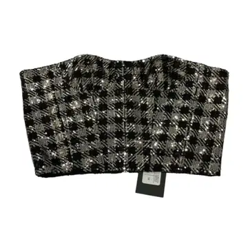 rokh Cropped Corset Bust 스팽글 뷔스티에
