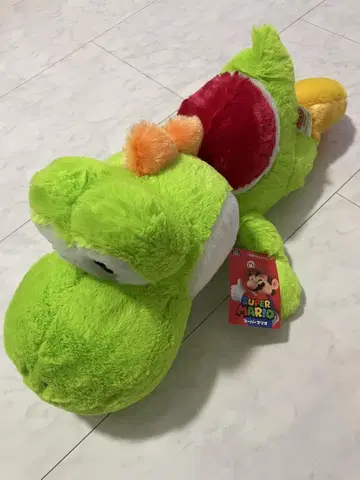 새상품급 슈퍼 마리오 특대형 쿠타토 봉제 인형 요시