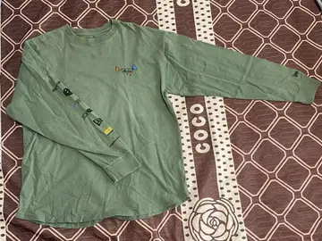 New Era 올리브 그린 긴팔 티셔츠 L