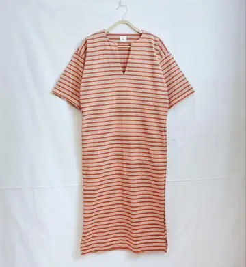 roku 6 COTTON BORDER WIDE DRESS 원피스