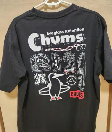 Chums 티셔츠 참스 무라사키 스포츠 한정판 M