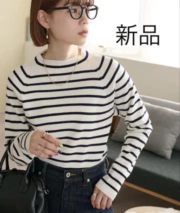 새상품 디스코트 리브 하이넥 풀오버 프리