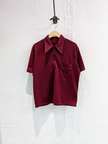 1970년대 지퍼 업 풀오버 셔츠