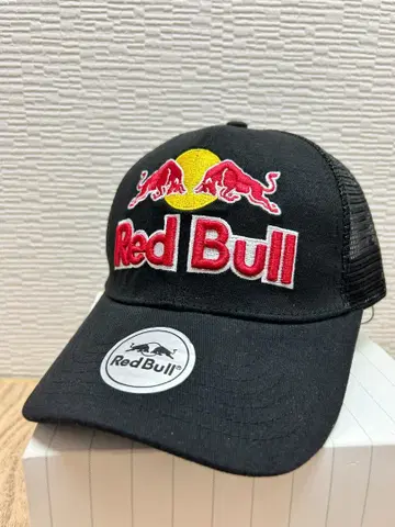 Red Bull 레이싱 트래커 메쉬 캡 택 포함 BK
