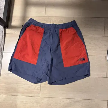 노스페이스 네이비/레드 숏팬츠 L
