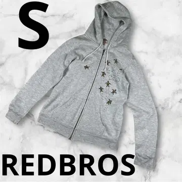 'REDBROS' 남성용 후드티 후디 그레이 S