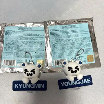 TWS K-POP 키링 곰 KYUNGMIN YOUNGJAE