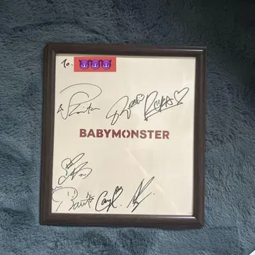 babymonster 사인 친필