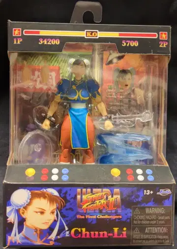 Jada Toys 액션 피규어 울트라 스트리트 파이터 II 춘리