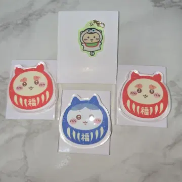치이카와 본점 가와고에점 아크릴 캔뱃지 아크릴 키링 세트