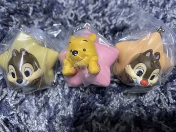 디즈니 캐릭터 별 마스코트 참 칩 데일 푸우