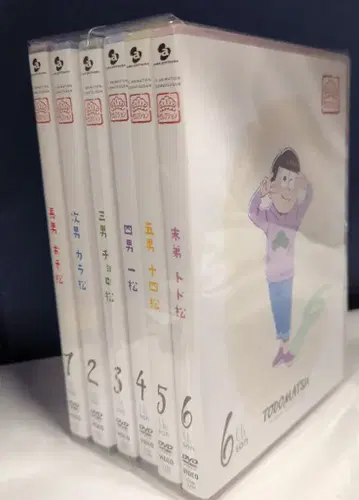 애니메이션 DVD 초판) 오소마츠 6쌍둥이 셀렉션 전 6권 세트