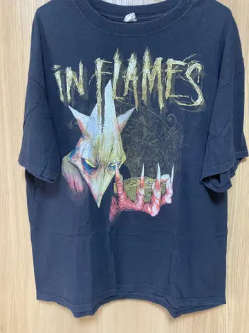 인 플레임스 IN FLAMES 밴드 락 메탈 티셔츠 XL