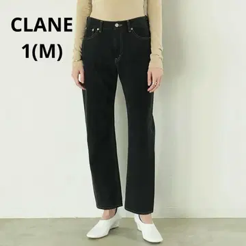 CLANE THUMB DENIM PANTS 와이드 데님 청바지 블랙