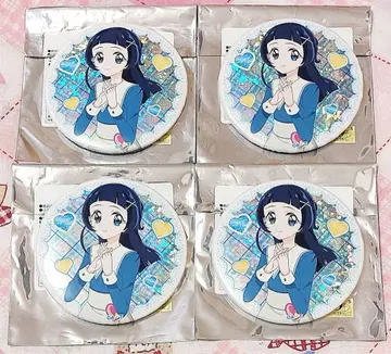 너와 아이돌 프리큐어 부르주라 홀로그램 캔뱃지 아오카제 나나 큐어 잉크