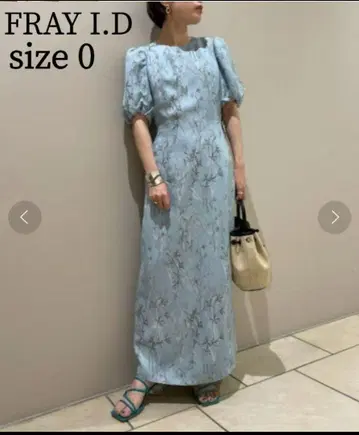 FRAY I.D 플라워 자카드 원피스 size0 퍼프 슬리브