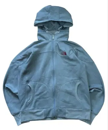90s North Face 브라운 택 지퍼 후드티 후드티 그레이 올리브