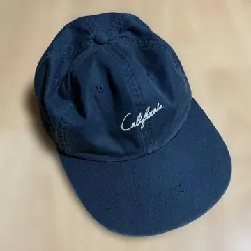 TODAYFUL 로고 자수 빈티지 네이비 캡 F