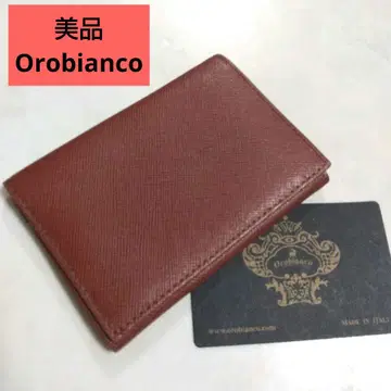 새상품급 Orobianco 오로비안코 이탈리아제 명함지갑 카드 케이스