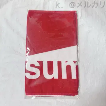 sumika 로고 타월 빨간색