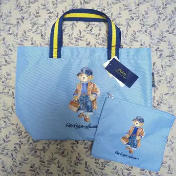 랄프 로렌 폴로 베어 토트백 파우치 포함
