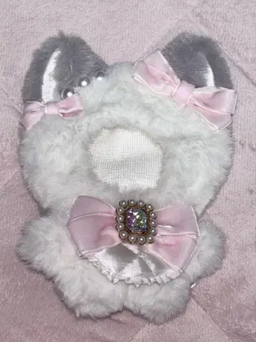 인형옷 10cm 니지파페 화이트 인형옷 고양이