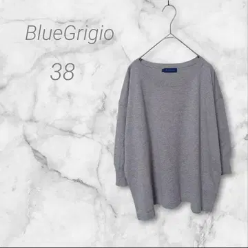 BlueGrigio 상의 티셔츠 38 오분 소매 심플