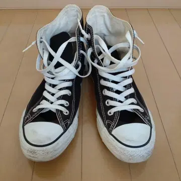 컨버스 올스타 블랙 하이컷 스니커즈 26.5cm