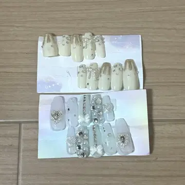 네일 칩 현품 롱 발레리나 사이즈 M