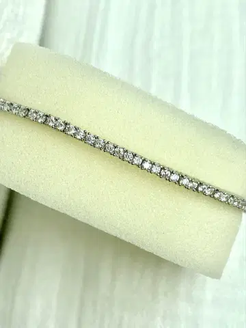 새상품급 미사용품 코스튬 주얼리 qvc 다이아 모니크 CZ 테니스 팔찌