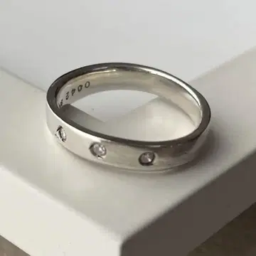 MK 실버 다이아몬드 반지
