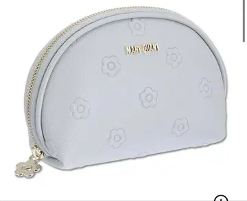 MARY QUANT 라운드 파우치 라이트 블루