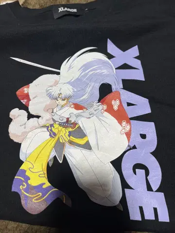 레어 사이즈 XLARGE 이누야샤 콜라보 셋쇼마루 티셔츠 L