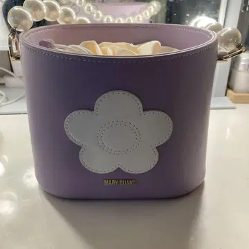 MARY QUANT 펄 핸들 파티 백