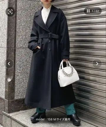 윈터 트렌치코트 PAGEBOY 블랙