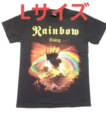 밴딩 티셔츠 RAINBOW 레인보우 RIGING L 사이즈