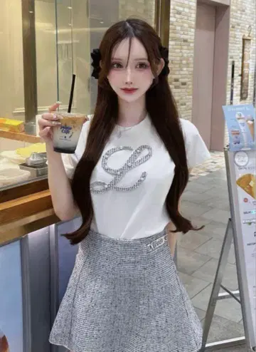 Lumignon 트위드 비쥬 루미 T 블랙