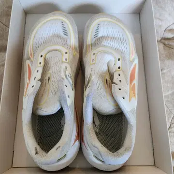 ALTA 끈이 없는 화이트/오렌지 스니커즈 US 10.5