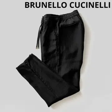 BRUNELLO CUCINELLI 브루넬로쿠치넬리 린넨 2턱 팬츠